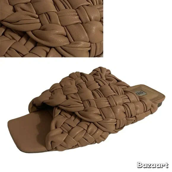 STEVE MADDEN Marina Sandals, Woven, Braided, Sz 7, Flats, Minimalist, Boho - Picture 14 of 14